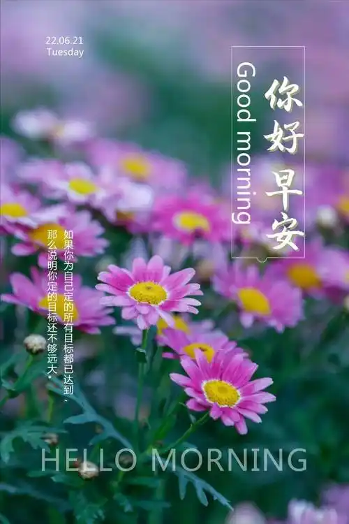 每日一签日历图片今日6月21日早安