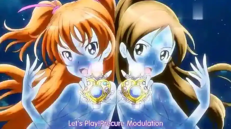 光之美少女全员集合大家变身精彩瞬间