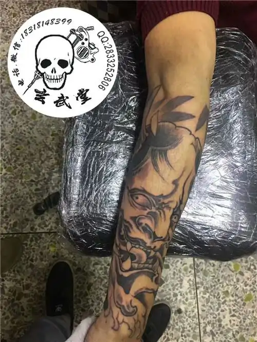 普宁纹身半臂纹身作品 7