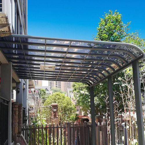 铝合金雨棚遮阳棚阳台遮雨篷户外庭院别墅雨棚遮光耐力板门头棚子