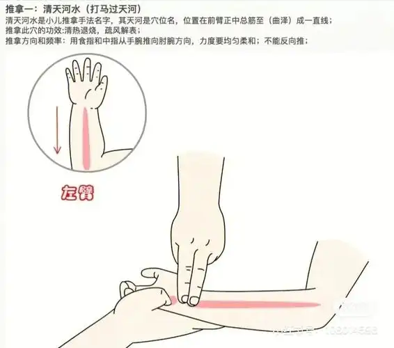 宝宝高烧推拿手法