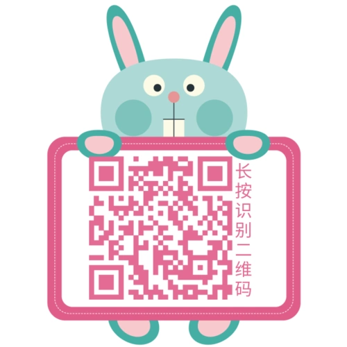 清新卡通可爱动物二维码