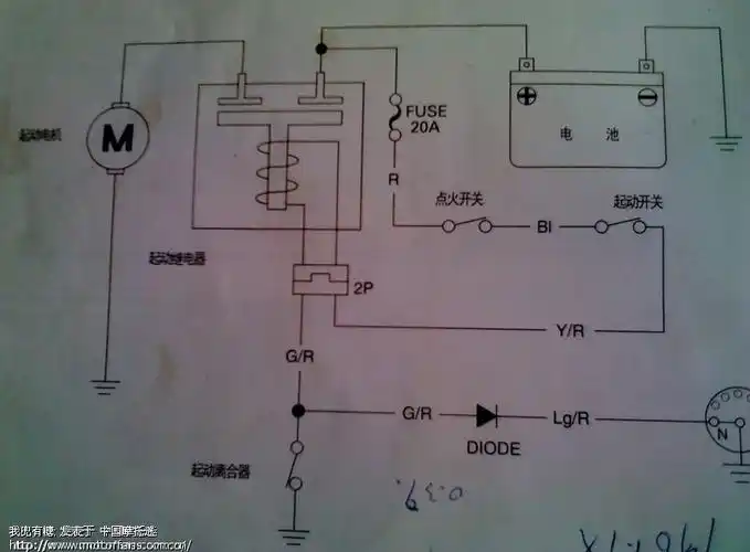 挂挡要抓离合启动 空档不用 谁有电路图 - 第2页 - 维修改装 - 摩托车