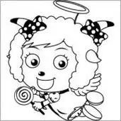 喜羊羊找美羊羊简笔画