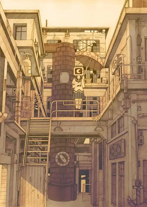 蒸汽朋克插画集2021精选蒸汽街的秘密