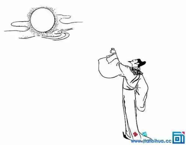 望月的简笔画