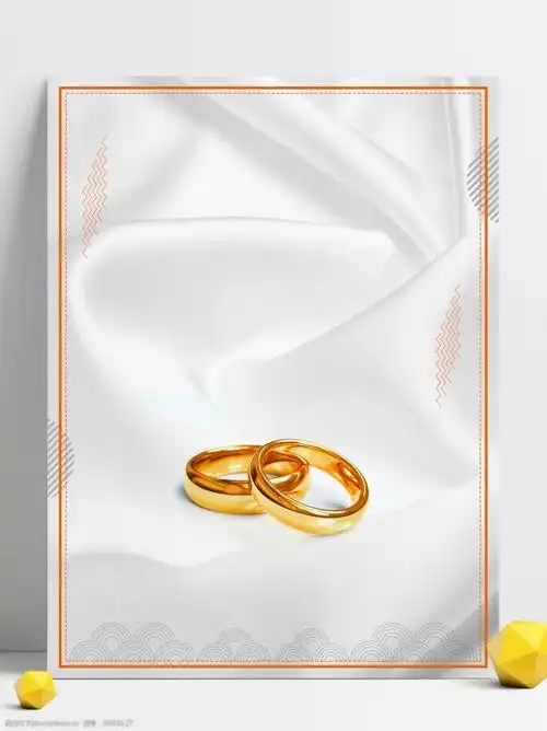 黄金戒指促销背景