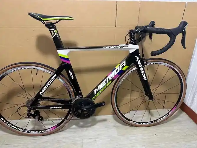 美利达瑞克多1200碳纤维公路车 全碳纤维车架,蓝波队版 升 - 抖音