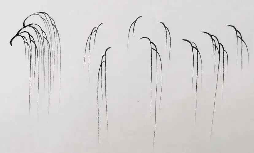 柳树简笔画柳树怎么画漂亮又简单