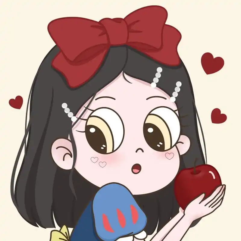 白雪公主头像平安夜的96可爱女生头像分享 这个苹果96敢吃吗