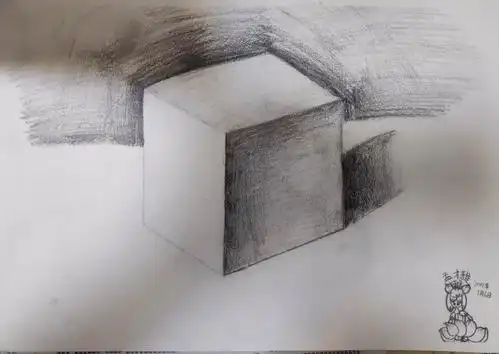 小学三年级学习素描,留念画册.