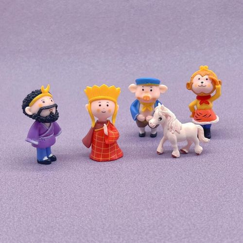 师徒四人仿真唐僧孙悟空模型玩偶儿童过家家玩具 师徒四人 白龙马