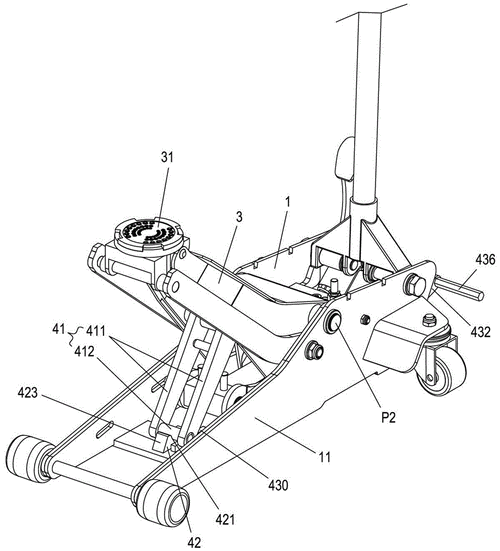 一种可防突降的卧式液压千斤顶的制作方法