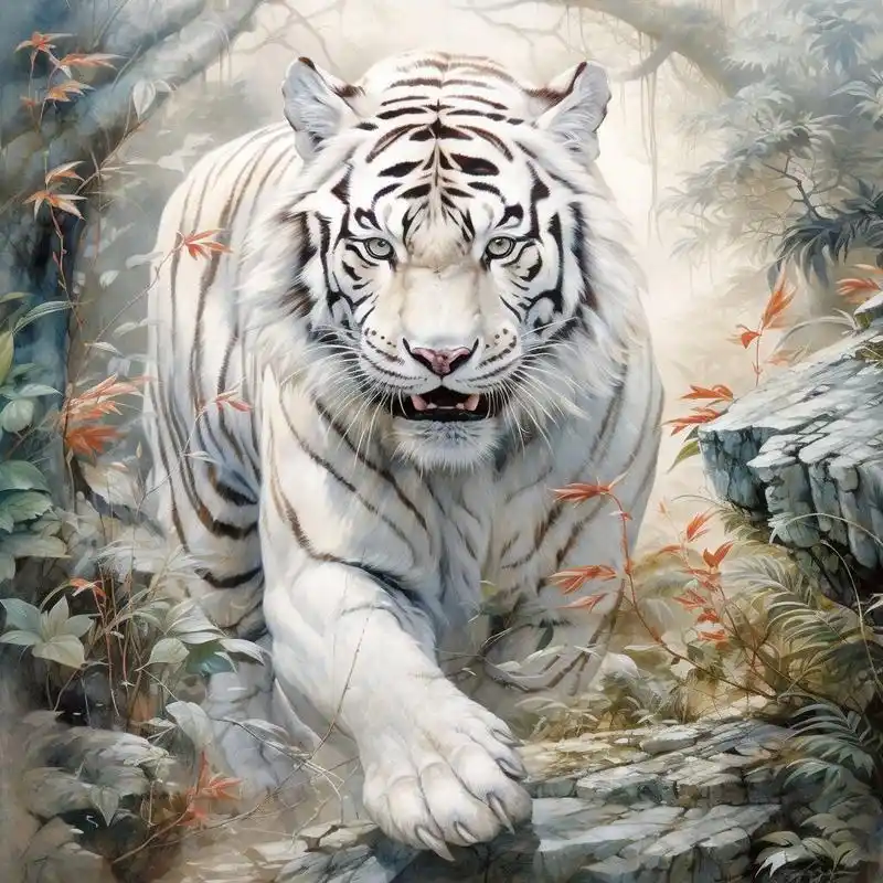 中国神兽系列之白虎,霸气护我!