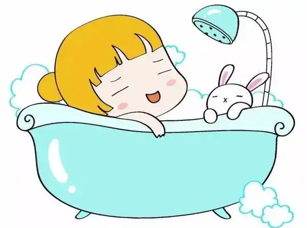 浴缸简笔画卡通浴缸简笔画