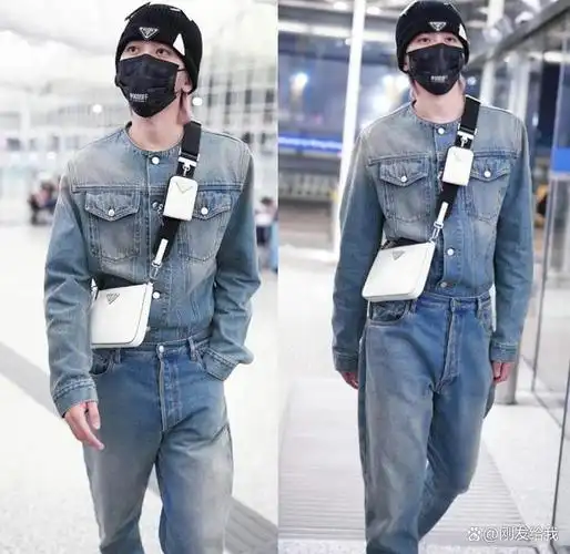 蔡徐坤受邀参加米兰时装周,从他的机场照中可以看到,他长到齐肩的粉色