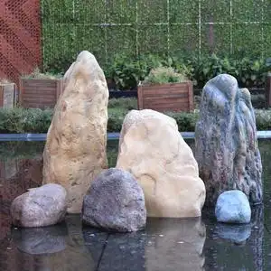 庭院装饰花园摆设石头