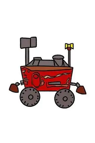 🚀天问一号火星车简笔画🛰️