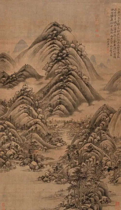 五代董源山水画欣赏|山水画|董源|五代_新浪新闻
