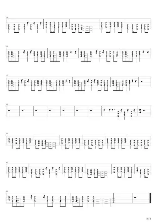 五月天孙悟空吉他谱