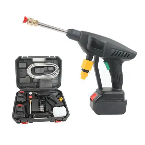 跨境无线洗车锂电池水枪洗车高压水泵车载便携电动家用洗车工具