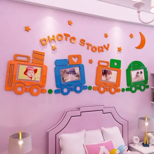 儿童装饰照片亚克力墙贴立体幼儿园教室班级墙面墙贴