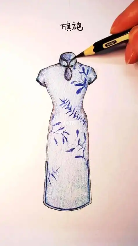 旗袍简笔画简单又漂亮旗袍简笔画简单又漂亮幼儿