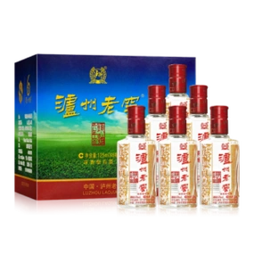 泸州老窖六年窖头曲 浓香型白酒 52度 125ml*6瓶 礼盒装小酒 - 价格99