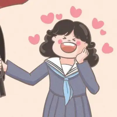 高清卡通的可爱沙雕情头一左一右图片