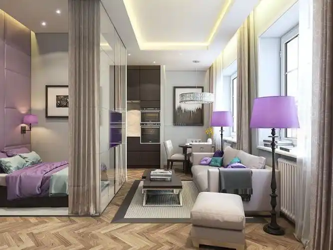 30平米时尚小户型客厅装修效果图片