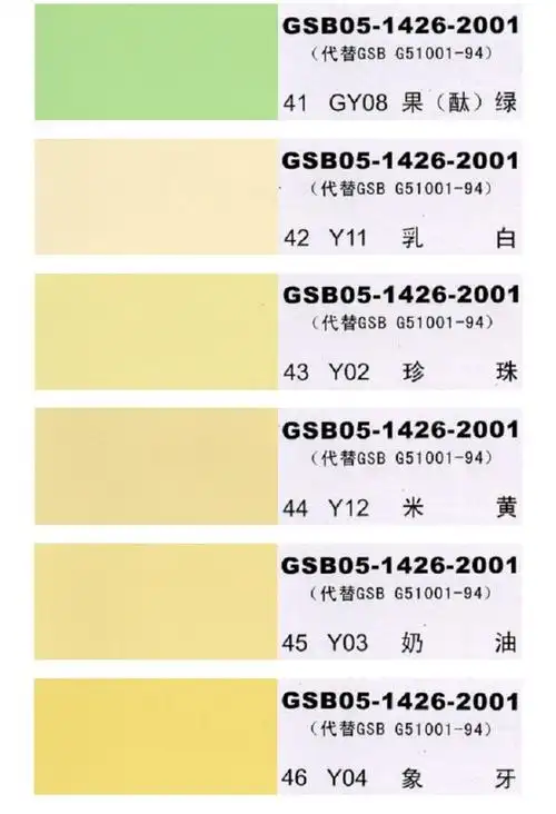 国标色卡漆膜颜色标准样卡