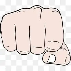 怎么绘画psd握拳头6种紧握的拳头简笔画图片劳动节拳头 卡通手绘拳头