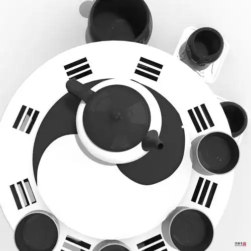 太极茶具一套-rhino(犀牛)设计作品集-学犀牛中文网