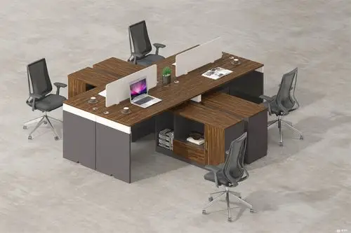 职员办公桌现代简约桌椅组合电脑桌四人位屏风陆工作位办公室家具