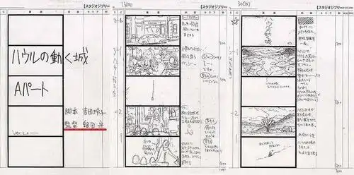 《哈尔的移动城堡》分镜