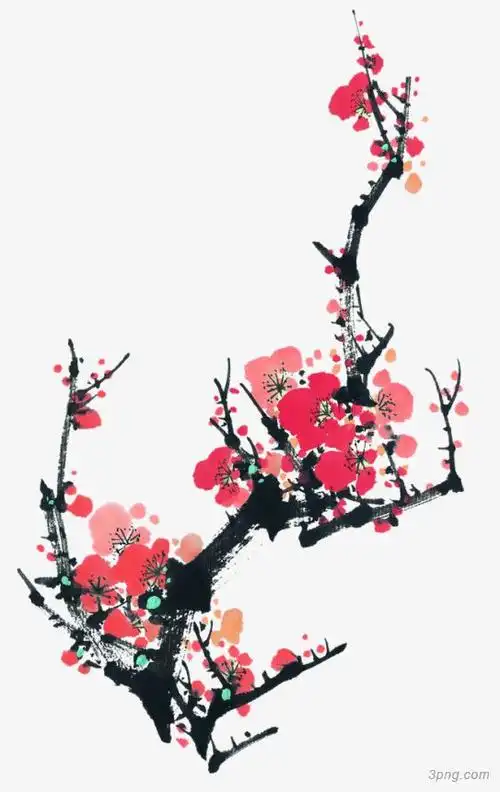 梅花水墨花水墨背景古风水墨水墨边框彩色水墨水墨龙水墨中国风水墨
