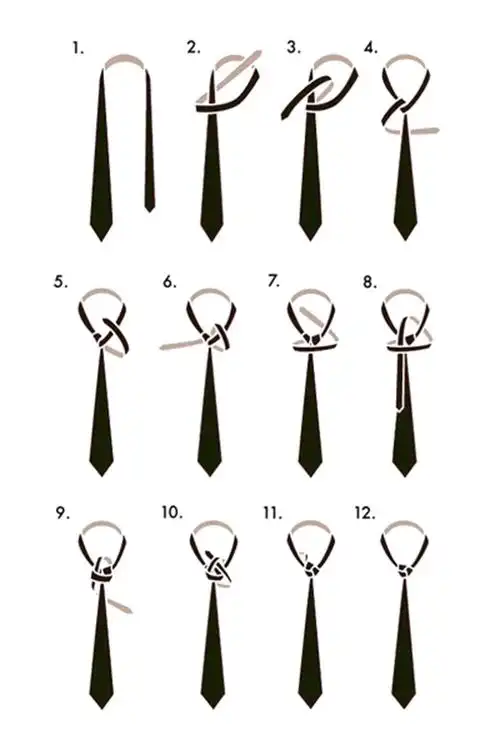 领带的正确打法,一分钟教你学会