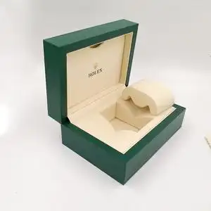 原装劳力士手表盒子 高档波浪纹绿色包装瑞士品牌礼物收纳盒rolex