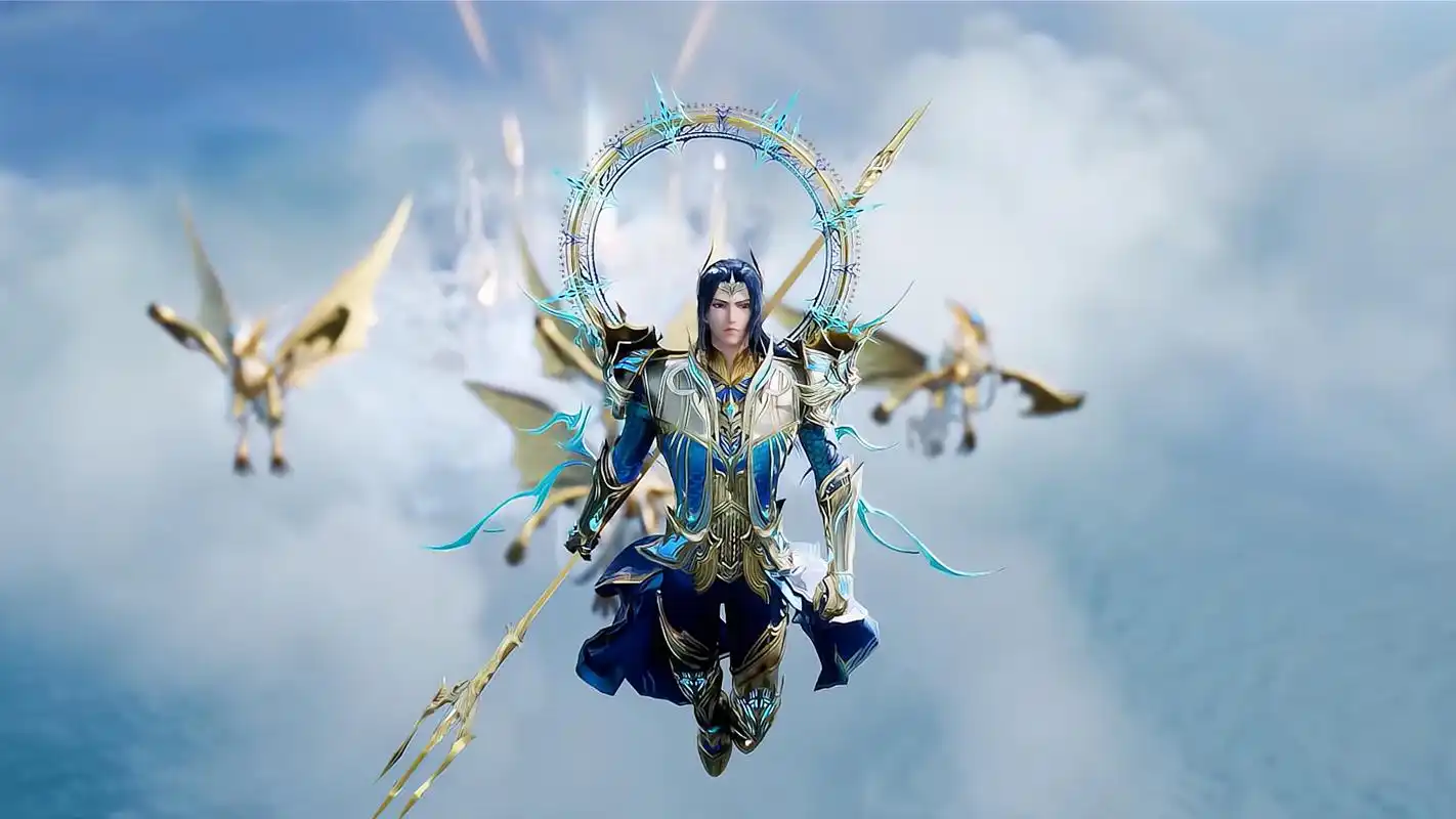 动漫壁纸|《斗罗大陆双神战双神》国漫男神唐三海神高清壁纸