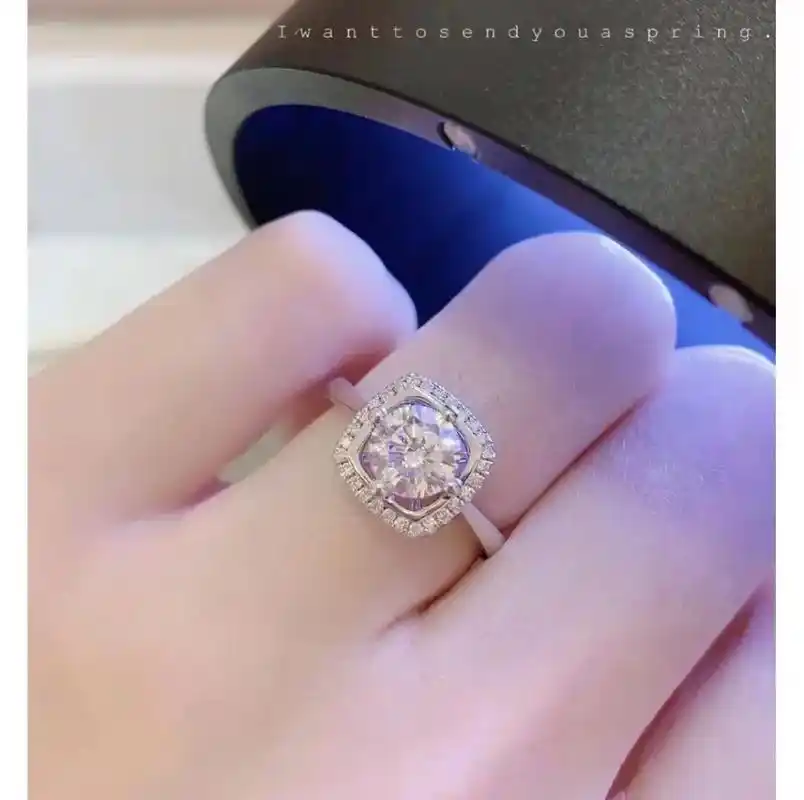 ido公主方钻戒95.idothe moment 系列公主方 - 抖音