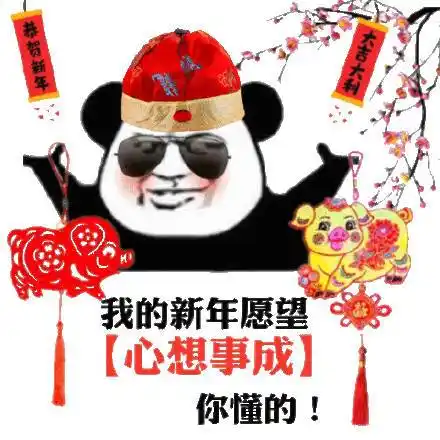 恭贺新年大吉大利我的新年愿【心想事成】你懂的