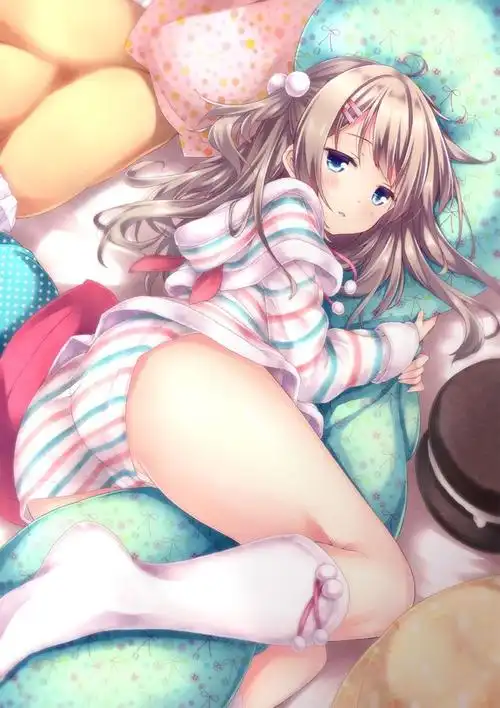 动漫人物壁纸美女躺