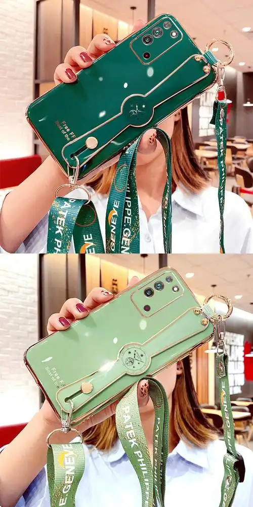 tidiui荣耀x10手机壳女款honorx10腕带保护套telal00a硅胶包镜头防摔