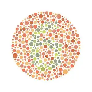 色盲红色绿色盲测试号6照片