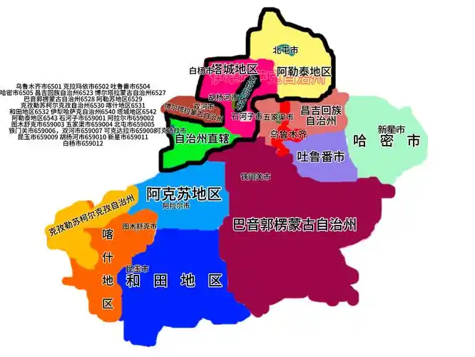 【新版】新疆区划以及区划代码大变迁