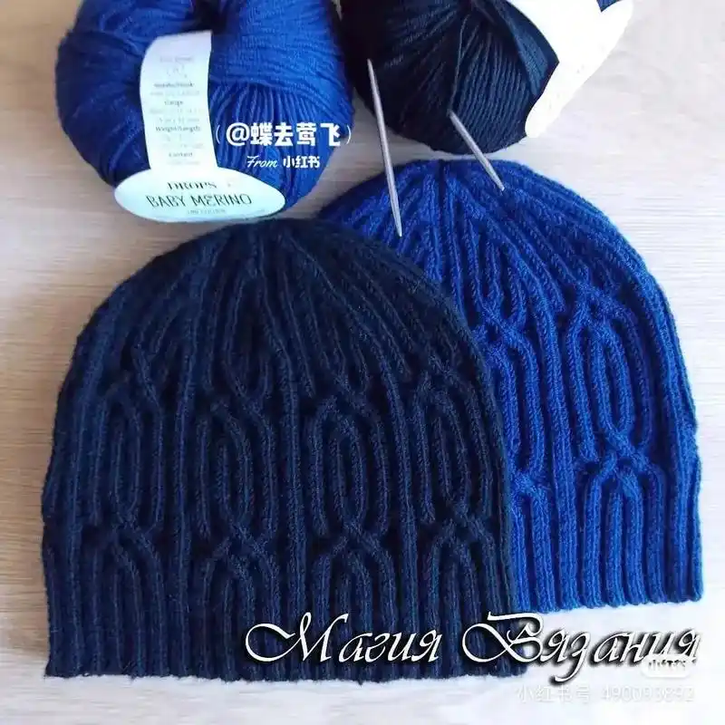 男士帽子冬季编织图解分享#图解分享  - 抖音