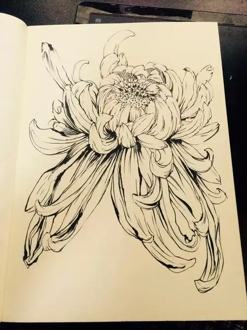 软头毛笔风情画