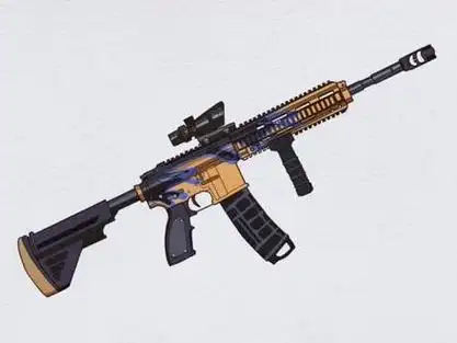 画m416突击步枪_怎么画m416突击步枪_画m416突击步枪五爪金龙 - 抖音