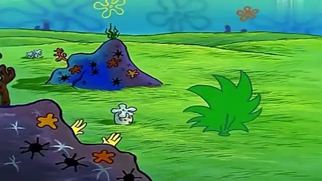 海绵宝宝躲到水母家 在水母家偷吃美味的水母酱