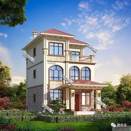 别再说地小建不了好房了造价27万占地90平三层别墅